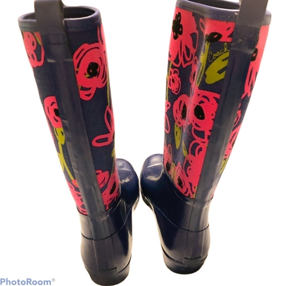 Coach Rain Boots size 9 - Picture 5 of 7